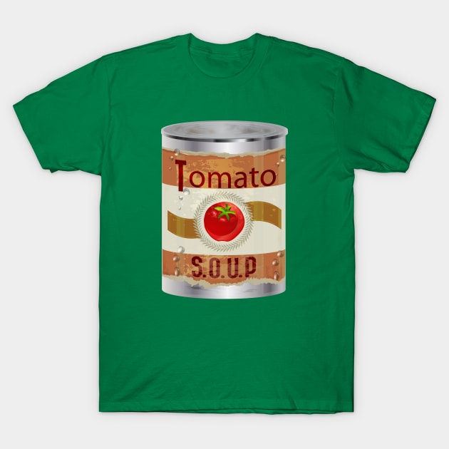 Big Can of Tomato Soup Comfort Food Graphic T-Shirt by FlashMac